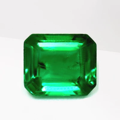 Emerald cut emerald gemstone