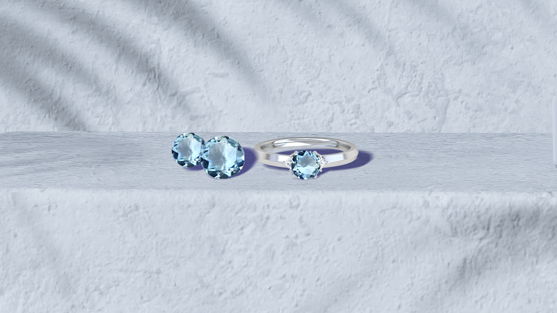 Sky blue aquamarine stone - the sapphire alternative