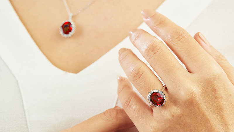 Birthstone for Summer - Ruby Rings and Pendants