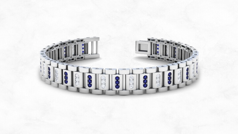 Diamond and Sapphire Bracelets