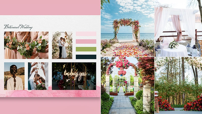 Color palette for weddings