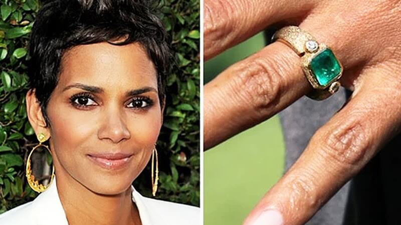 Halle Berry Emerald Ring