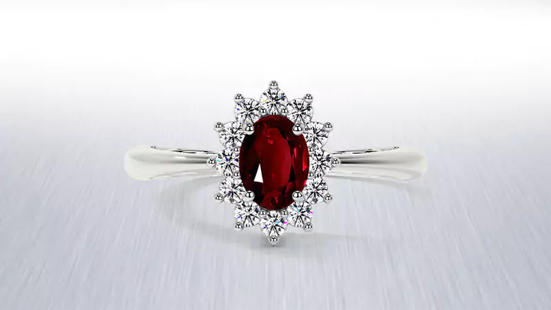 Ruby Engagement Ring Setting