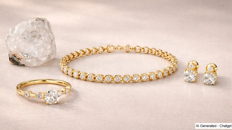Herkimer Diamond Rings, Bracelets and Earrings