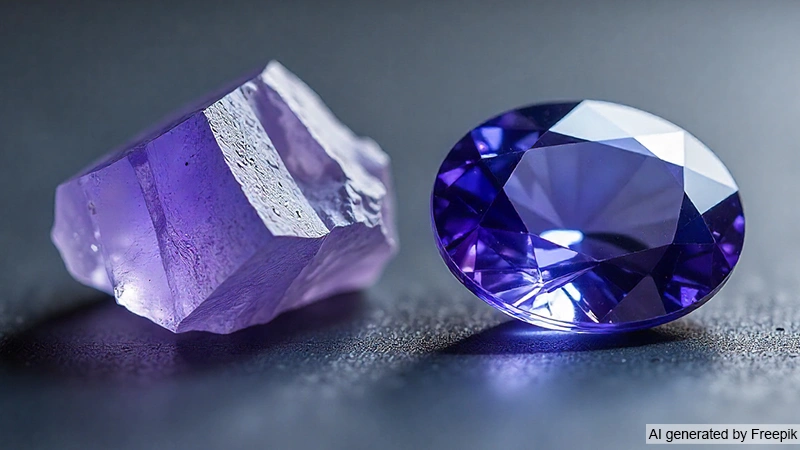 raw to tanzanite conversion
