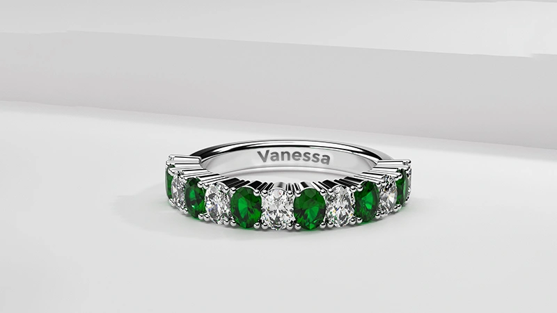 emerald eternity band