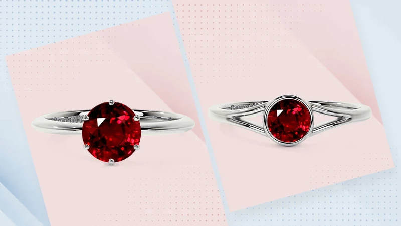 Gemstone Setting For Ruby Rings