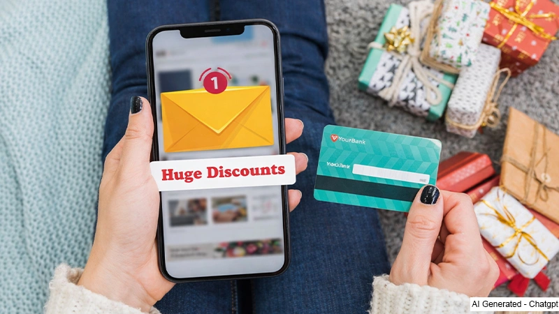 Girl availing discount