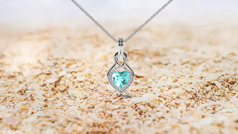 October birthstone Pendant Necklace