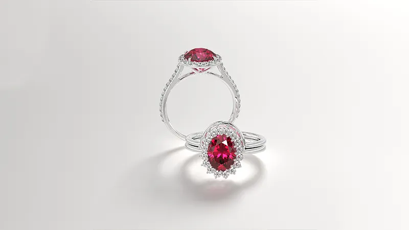 pink tourmaline ring setting