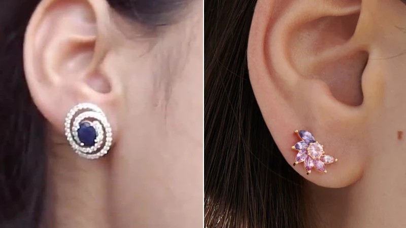 sapphire studs