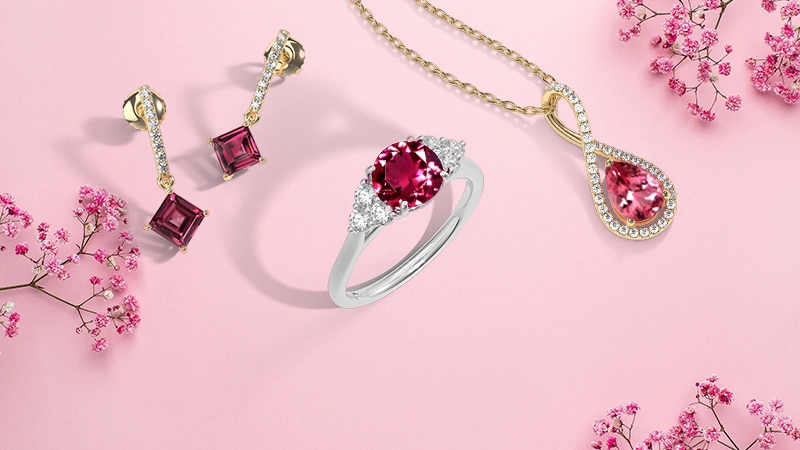 pink tourmaline jewelry