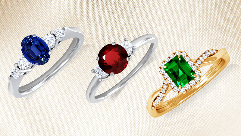 gemstone rings