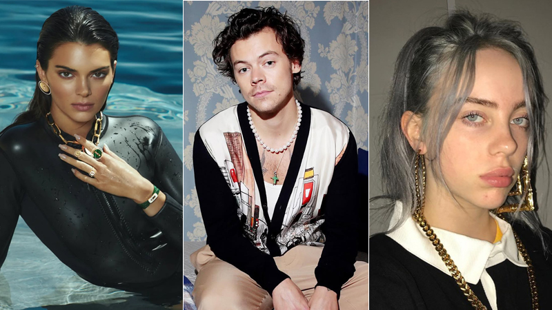 Kendall Jenner, Harry Styles and Billie Eilish in statement jewelry