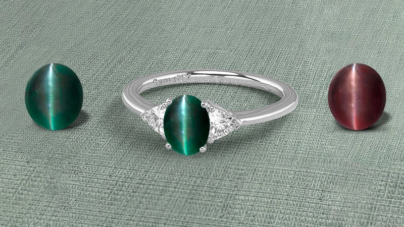 June Birthstone with cat’s eye effect