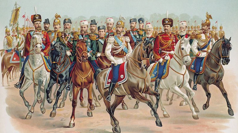 Collage of Russian Imperial Army & Alexander II