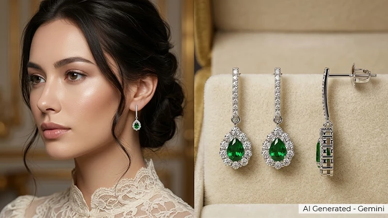 emerald earrings