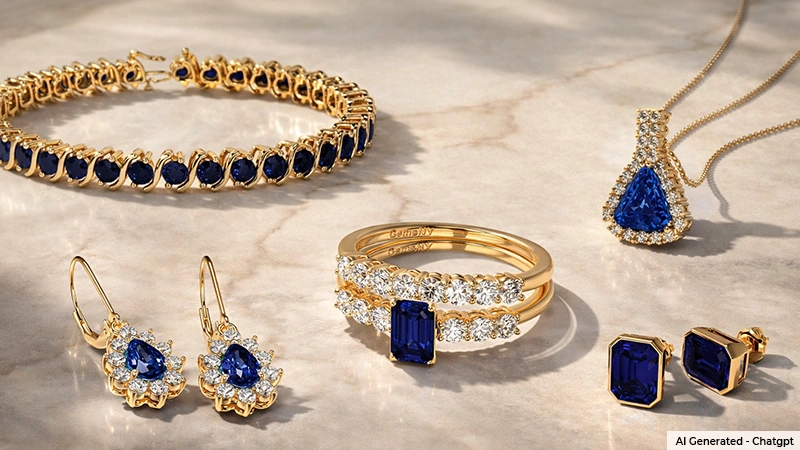 lab grown sapphire jewelry