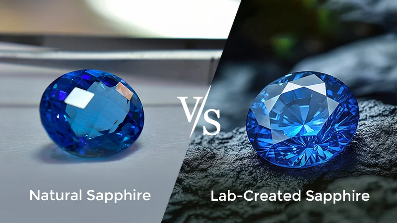 Natural and lab grown sapphires