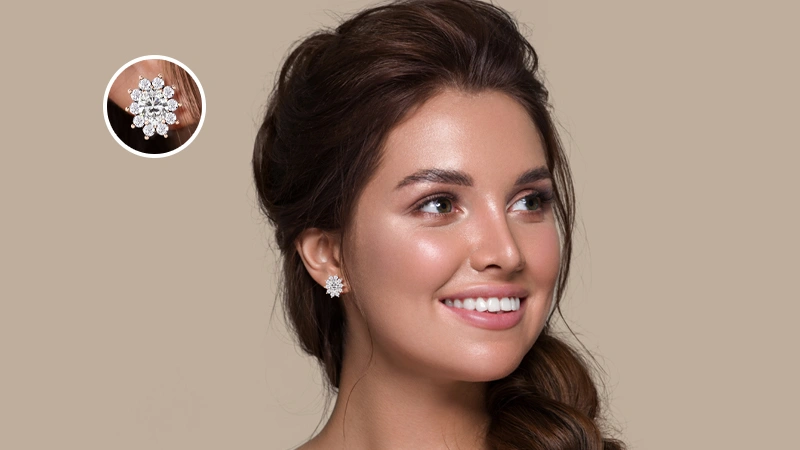 halo diamond earrings