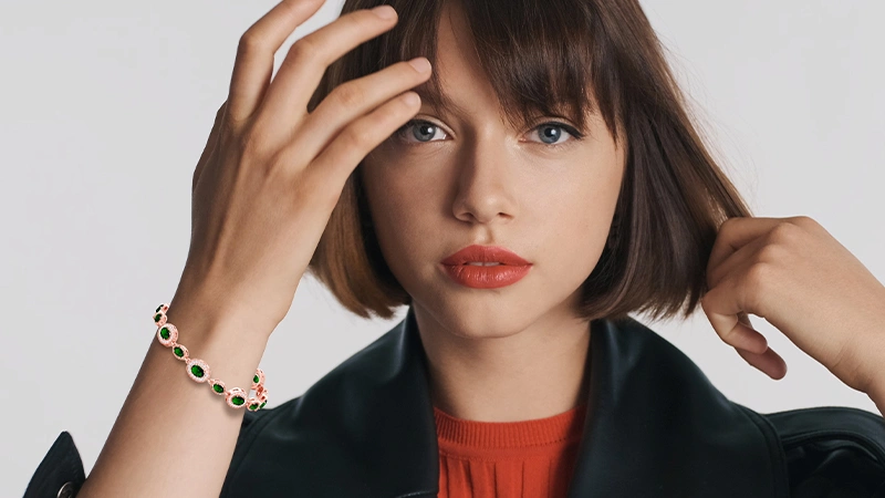 emerald and diamond bracelet