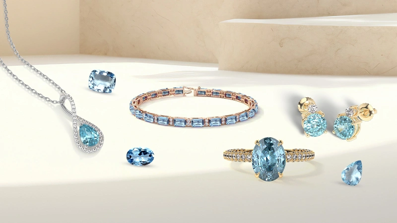 Aquamarine jewelry 