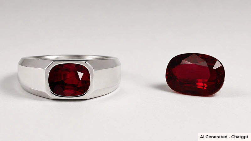 men's jewelry ruby ring