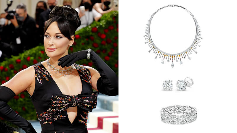 Affordable QualityThe Best Jewelry At The 2023 Met Gala On Dua Lipa,  Rihanna, Priyanka Chopra Jonas, Lily Collins And More, celebrity chanel  pearl earrings 