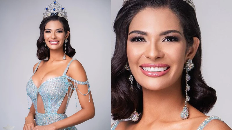 Sheynnis Palacios Miss Universe gown and earrings