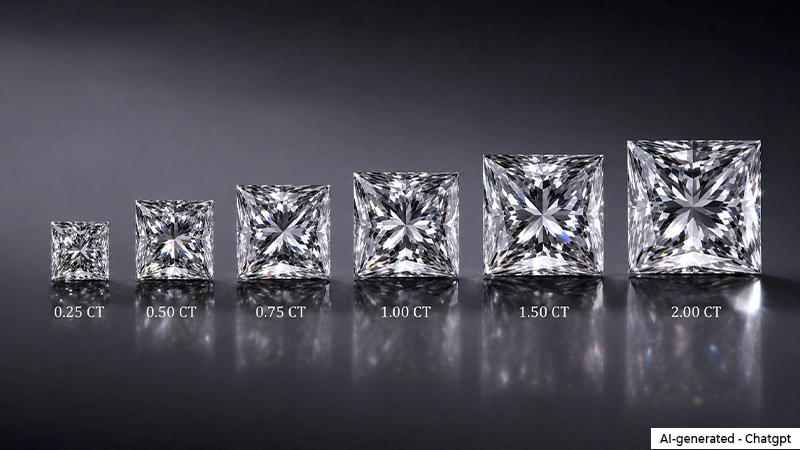 Princess Cut Diamond Chart