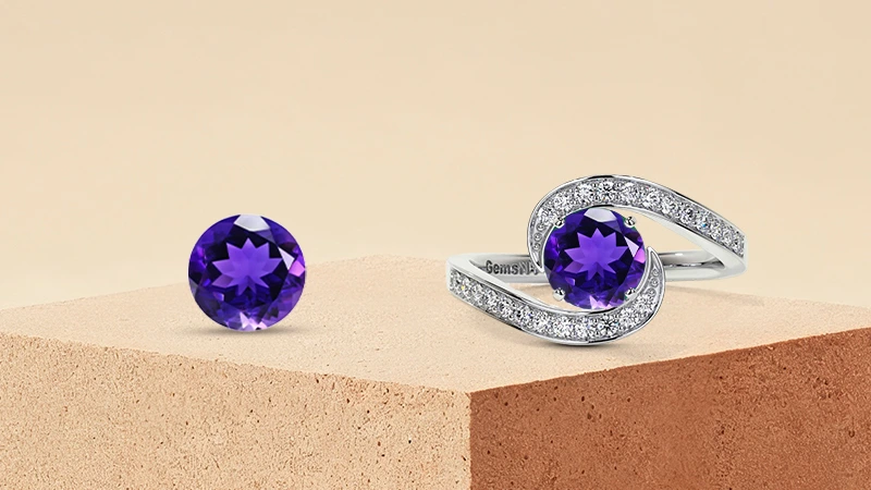 Amethyst Engagement Ring