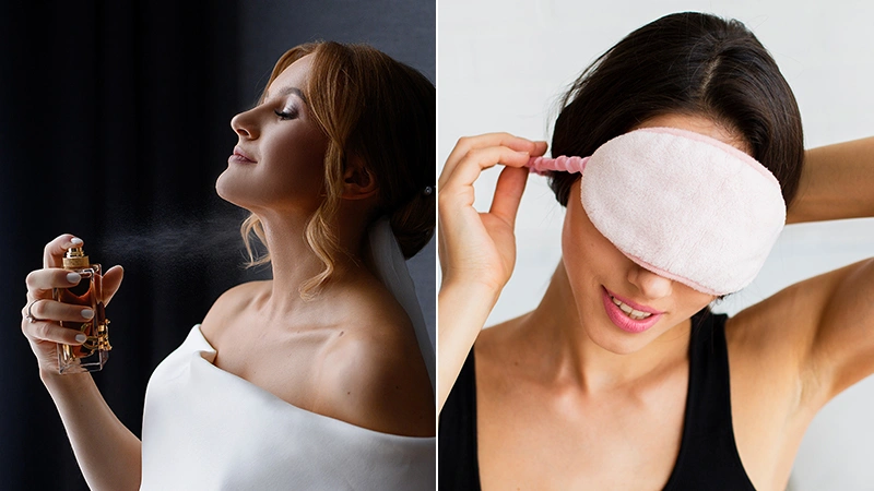 Perfume and sleep mask for moms