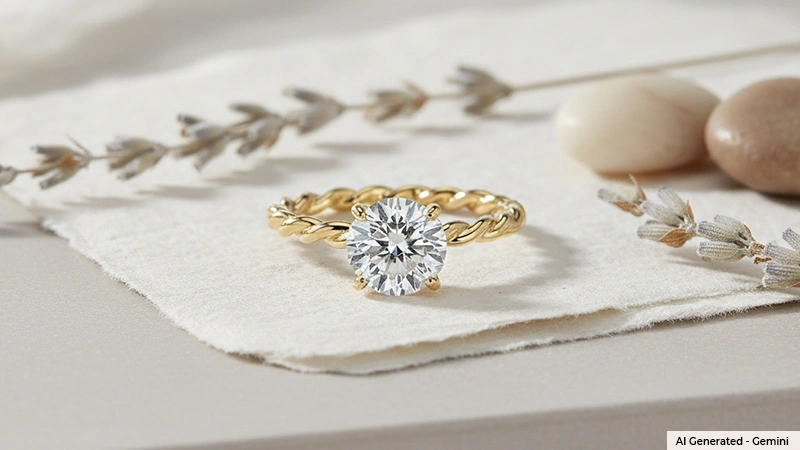 Designer Solitaire Engagement Ring