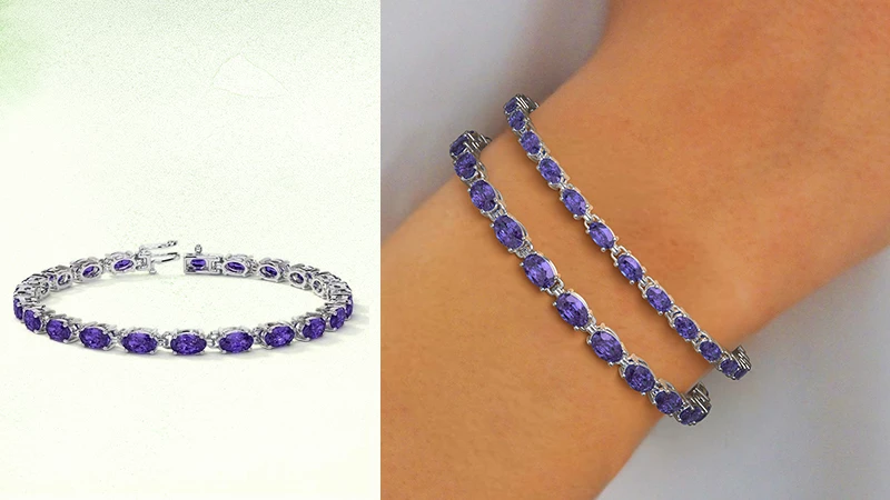 Tanzanite Oval Bracelet