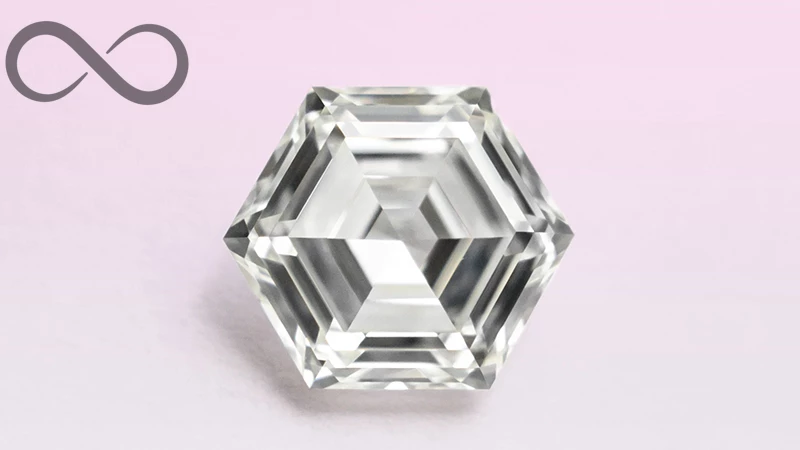 Octagon diamond with infinity sign