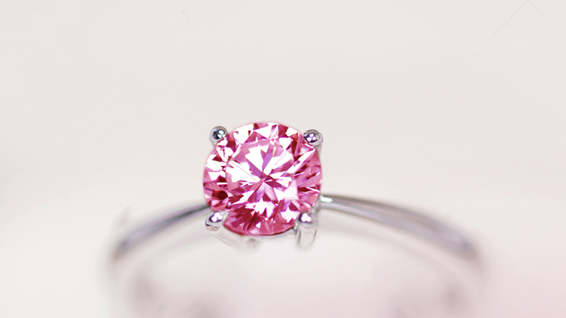 Round October Birthstone Tourmaline Pink Rings Open – Aurora Tears