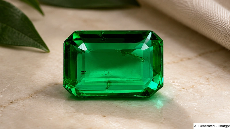 green emerald gemstone