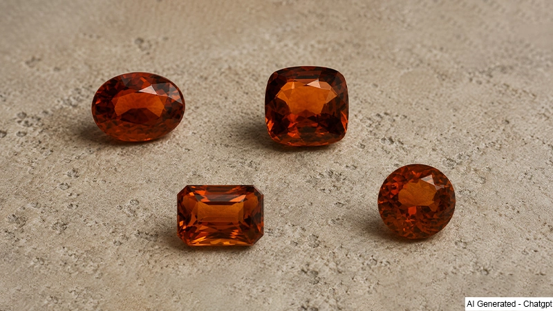 hessonite granite loose stone