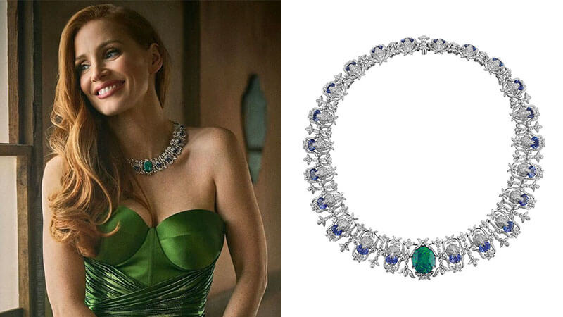 Jessica Chastain’s lionhead necklace