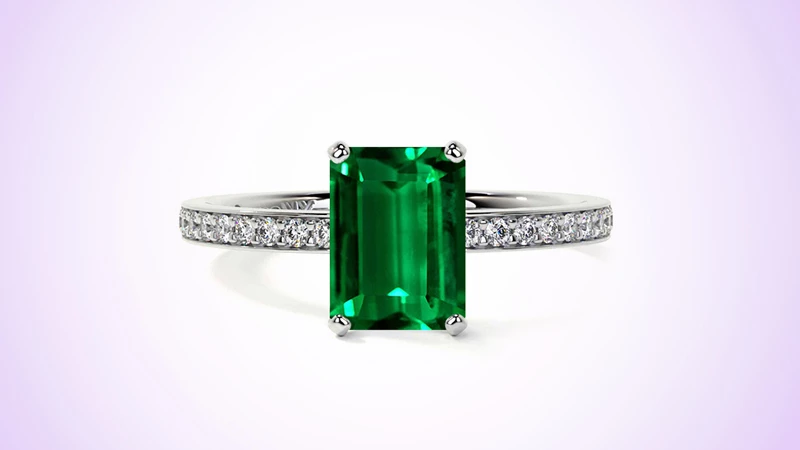 emerald-cut engagement ring