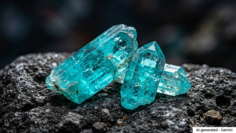 Raw Paraiba tourmaline