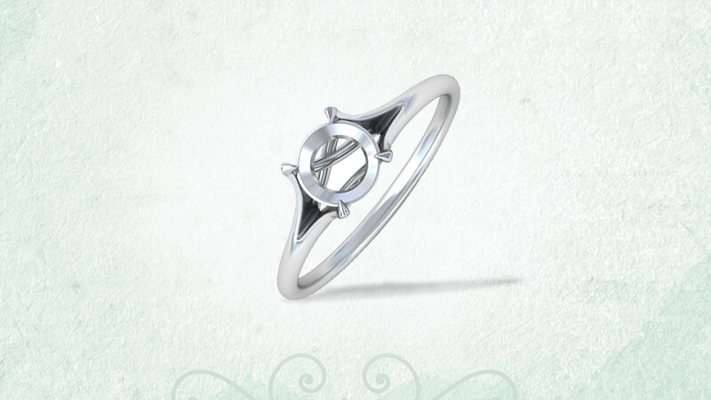 Split shank Ring Setting