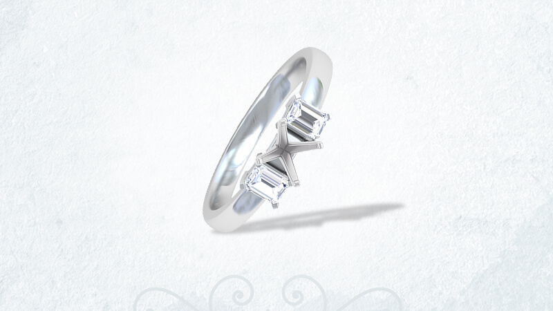 Three Stone Ring Setting