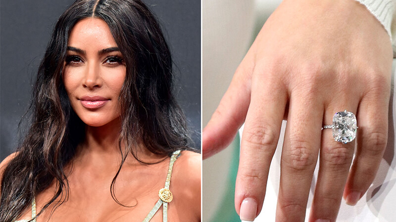 Hollywood Celebrities Wearing Cushion Cut Diamond Ring