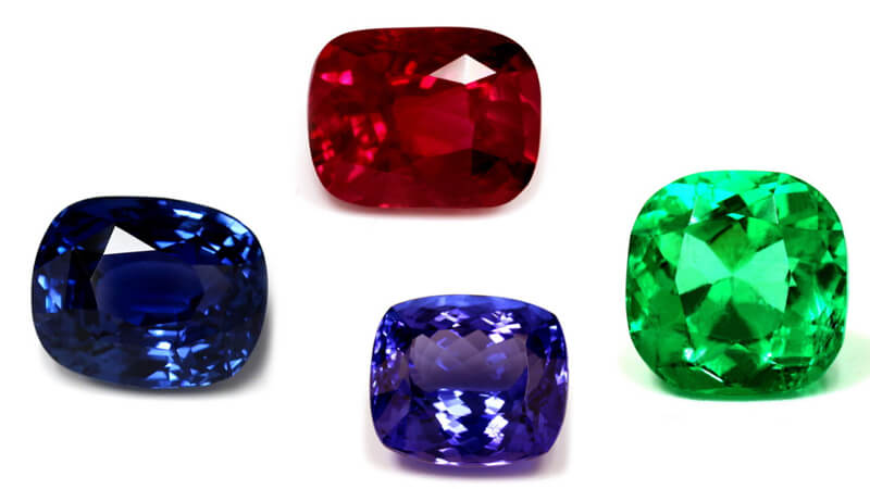 Cushion Cut Natural Gemstones at GemsNY