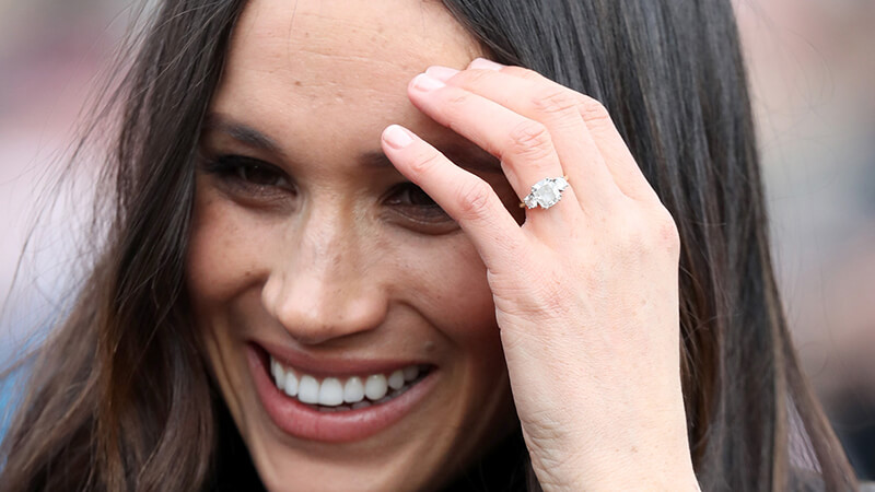 Hollywood Celebrity Wearing Princess Cut Diamond Ring