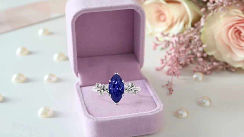 Marquise Cut Nature Inspired Ring