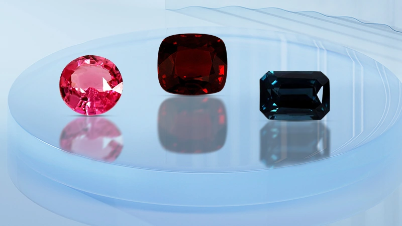 Ruby vs spinel gemstone