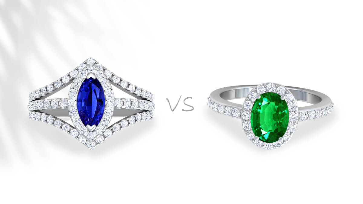 Sapphire Ring Vs Emerald Ring - Which One to Go For Engagement?