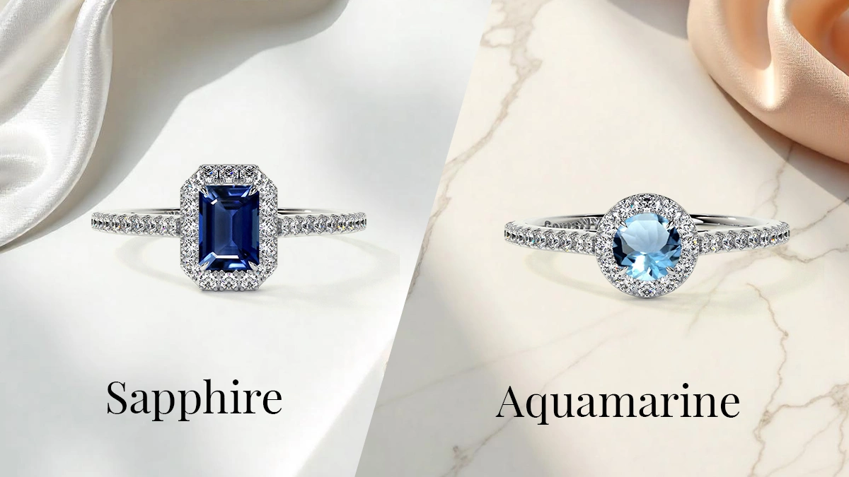Sapphire vs Aquamarine - 3 Major Differences to Know Sapphire vs Aquamarine - 3 Major Differences to Know